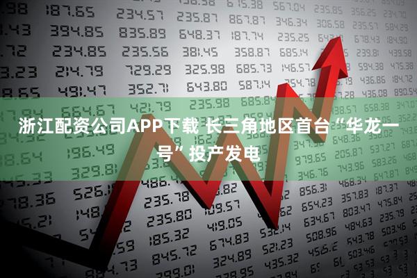 浙江配资公司APP下载 长三角地区首台“华龙一号”投产发电